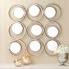 Accent Plus Modern Circles Wall Mirror Decor