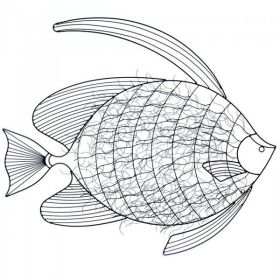 Accent Plus Metal Fish Wall Decor