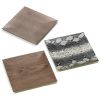 Accent Plus Natural Patterned Square Decorative Plate Set