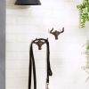 Accent Plus Cast Iron Steer Wall Hooks - Set of 2