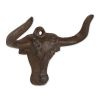 Accent Plus Cast Iron Steer Wall Hooks - Set of 2