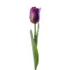 DII Artificial Flowers - Set of 4 Purple Tulips