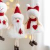 Christmas Plush Doll Cloth Art Old Man Snowman Elk Small Pendant Christmas Tree Decoration