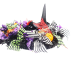 Halloween Decor Wreath Witch Legs Hanging Witch Wired Ribbon Wreath Door Decor