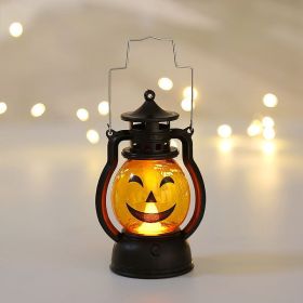 LED Haloween Pumpkin Ghost Lanter Candle Light Halloween Party Decoration for Home Holiday Bar Horror Props Oil Lamp Kids Toy