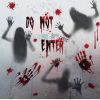 5 Sheets Halloween Wall Sticker Horror Party Atmospheres Props Glass Stickers Decor