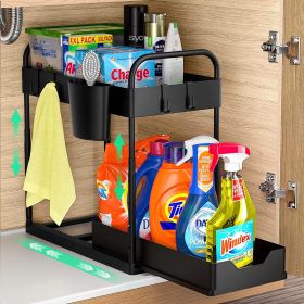 Under Sink Organizer and Storage 2-Tier; ;  Under Bathroom Cabinet Storage for Home Storage