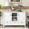 U_STYLE 44.9'' Accent Cabinet Modern Console Table Sideboard for Living Room Dining Room With 2 Doors; 3 Drawers