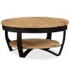 vidaXL Coffee Table Solid Rough Mango Wood 25.6"x12.6"