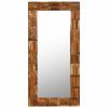 vidaXL Wall Mirror Solid Reclaimed Wood 23.6"x47.2"