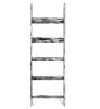 4.5 Ft Rustic Wood Blanket Ladder Rack