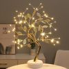 Tabletop Bonsai Tree Branch Light; 72LED Wire String Lights With Touch Switch; USB Operated Artificial Tree Lamp For Bedroom; Desktop; Christmas Party