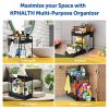 Under Sink Organizer and Storage 2-Tier; ;  Under Bathroom Cabinet Storage for Home Storage