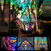 3D Colorful Bohemian LED Night Light Polar Star Starry Sky Floor Projection Lamp