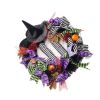 Halloween Decor Wreath Witch Legs Hanging Witch Wired Ribbon Wreath Door Decor