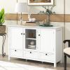 U_STYLE 44.9'' Accent Cabinet Modern Console Table Sideboard for Living Room Dining Room With 2 Doors; 3 Drawers