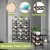 3-Tier Wood Shoe Rack Premium Stackable Shoe Organizer Shelf Storage for Hallway Closet