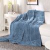 Reversible Weighted blanket-Blue 15lbs -48&rdquo;x72&rdquo;