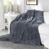 Reversible Weighted blanket-Dark Gray 15lbs-48&rdquo;x72&rdquo;