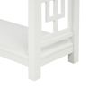 TREXM Console Table with 2 Drawers and Bottom Shelf; Entryway Accent Sofa Table (White)