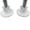 Ambrose Exquisite 2-Piece Candle Holders in Silver (Gift Box Included)