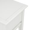 TREXM Console Table with 2 Drawers and Bottom Shelf; Entryway Accent Sofa Table (White)