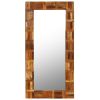 vidaXL Wall Mirror Solid Reclaimed Wood 23.6"x47.2"