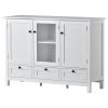 U_STYLE 44.9'' Accent Cabinet Modern Console Table Sideboard for Living Room Dining Room With 2 Doors; 3 Drawers