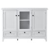 U_STYLE 44.9'' Accent Cabinet Modern Console Table Sideboard for Living Room Dining Room With 2 Doors; 3 Drawers