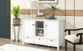 U_STYLE 44.9'' Accent Cabinet Modern Console Table Sideboard for Living Room Dining Room With 2 Doors; 3 Drawers