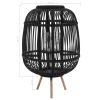 vidaXL Freestanding Candle Lantern Holder Bamboo Black