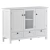 U_STYLE 44.9'' Accent Cabinet Modern Console Table Sideboard for Living Room Dining Room With 2 Doors; 3 Drawers