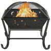 vidaXL Fire Pit with Poker 24.4" XXL Steel