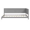 Twin Size Wood Daybed/Sofa Bed; Gray