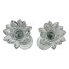 Ambrose Exquisite 2-Piece Candle Holders in Silver (Gift Box Included)