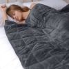 Reversible Weighted blanket-Dark Gray 15lbs-48&rdquo;x72&rdquo;