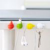 10pcs Random Color Small Hand Cable Organizer; No Punching Thumb Wire Holder