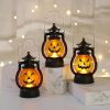 LED Haloween Pumpkin Ghost Lanter Candle Light Halloween Party Decoration for Home Holiday Bar Horror Props Oil Lamp Kids Toy