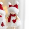 Christmas Plush Doll Cloth Art Old Man Snowman Elk Small Pendant Christmas Tree Decoration