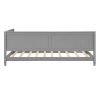 Twin Size Wood Daybed/Sofa Bed; Gray