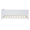 Twin Size Wood Daybed/Sofa Bed; White