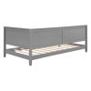 Twin Size Wood Daybed/Sofa Bed; Gray