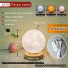 1pc Rotating Moon Atmosphere Night Light; Sleeping Light For Bedroom; Planet Lamp