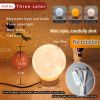 1pc Rotating Moon Atmosphere Night Light; Sleeping Light For Bedroom; Planet Lamp