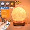 1pc Rotating Moon Atmosphere Night Light; Sleeping Light For Bedroom; Planet Lamp