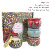 Chrstmas Gifts Vintage Scented Candles Set Flower Jar Candle Fragrance Soy Wax Natural Candle With Tin Can Wedding Birthday Home