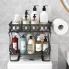 Teardrop-shaped shelf toilet rack double