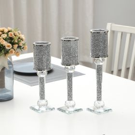 Ambrose Exquisite 3 Piece Candle Holder Set (Color: as Pic)