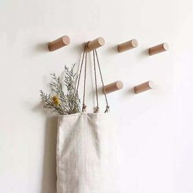 Wood Wall hooks, 3 Size Towel & Coat Hooks (Color: Walnut)