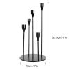 5 Head Luxury Metal Candle Holders Exquisite Candlestick Candle Stand Wedding Table Centerpieces Christmas Home Party Decoration